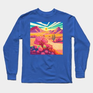 Morning in the colorful desert Long Sleeve T-Shirt